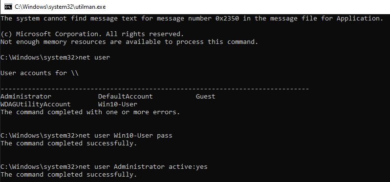 Windows Password Bypass...